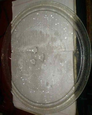 Поддон (тарелка), для микроволновой (СВЧ) печи 284мм, стеклянный 