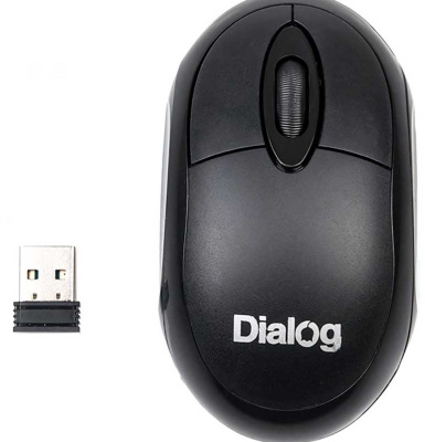 Мышь оптическая беспроводная Dialog Comfort MROC-10U RF (black)