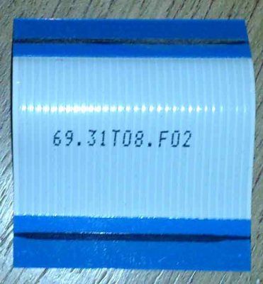 Cable (Шлейф) LG 26LD350-ZA.BRUDLJU 69.31T08.F02 Д=35 Ш=31 Шаг=1 N=30