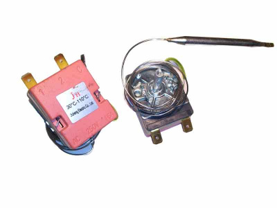 Терморегулятор 30-110°C, 2 контакта, 0,7 метра, шток 70 мм, универс.