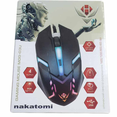 Мышь оптическая Nakatomi Gaming mouse MOG-03U (black) игровая