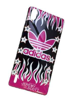 Чехол-Huawei-Ascend-P7-(L10)-бампер-силикон-черный-Adidas-JEREMY-SCOTT