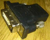 Переходник HDMI(F) - DVI-24+1(M) черный, б/у