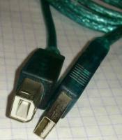 Кабель синхронизации данных для принтеров и МФУ USB A-B 2.0 (M)- 9.8ft(M),зелёный,1.85 метра