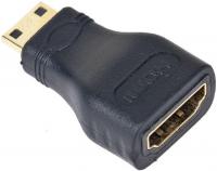 Переходник miniHDMI(male) - HDMI(female) черный