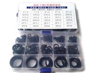 набор колец резиновых, уплотнителей, прокладок 6х1,9-30х3,1 черный