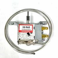 Термостат капиллярный SS RAD 125(250)V 8(5)FLA для холодильника c кнопкой оттайки 2конт.