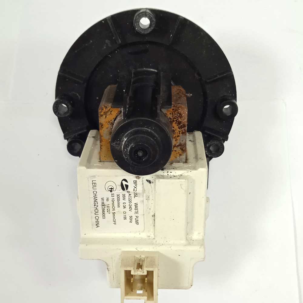 Насос сливной (помпа) BPX2-35L BPX2-35L WASTE PUMP Hotpoint-Ariston с корпусом (демонтаж)
