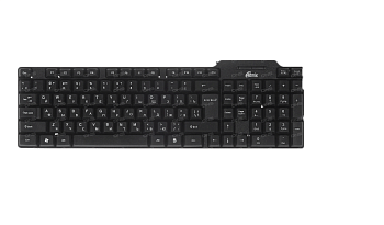 Клавиатура Ritmix RKB-111, USB (черный)