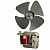 Двигатель вентилятора микроволновой (СВЧ) печи 220-240В 50/60ГцV SMF-E73A (демонтаж)
