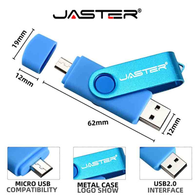USB-Flash-USB-2.0-microUSB-Jaster-+-OTG-Type-C-адаптер-в-ассортименте
