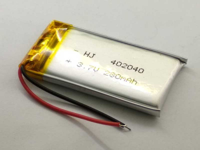 Аккумулятор-402040-Li-ion-280мАч-3.7V