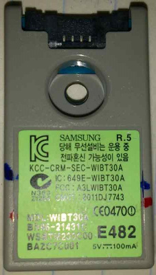 Bluetooth Module Samsung UE40ES6307UXRU Ver.TI01 WIBT30A DBUB-S207A BN96-21431C