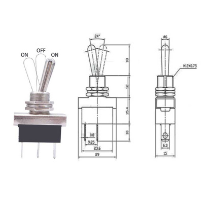 Тумблер-ON-OFF-ON-KND3D-101-25А-12В-Китай