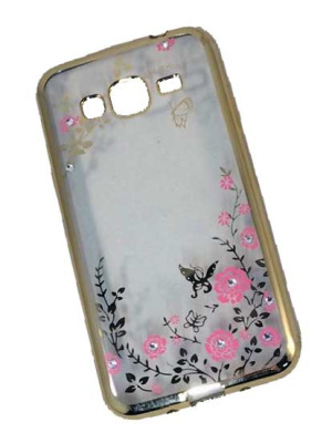 Samsung-Galaxy-J3-J310-2016-бампер-силиконовый-со-стразами-золотой