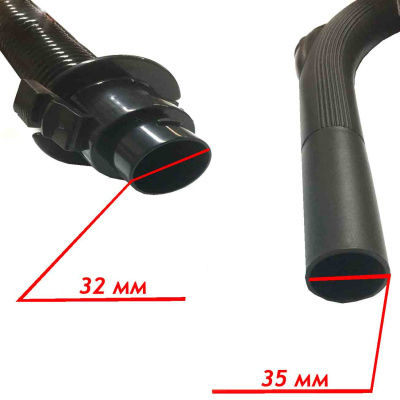 Шланг-к-пылесосу-Samsung-D=35мм(трубка-снаружи)черный-PL029