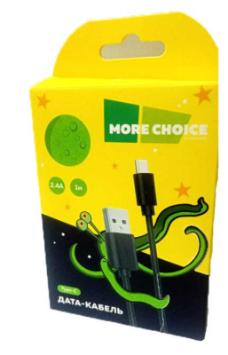 Data кабель USB - Type-C 1m K13a 2.4A More Choice