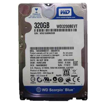 HDD 320 GB WD WD3200BPVT-80ZEST0 SATA БУ