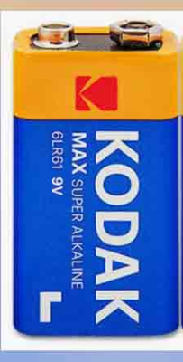 Батарейки крона Alkaline Kodak MAX 6LR61 9В
