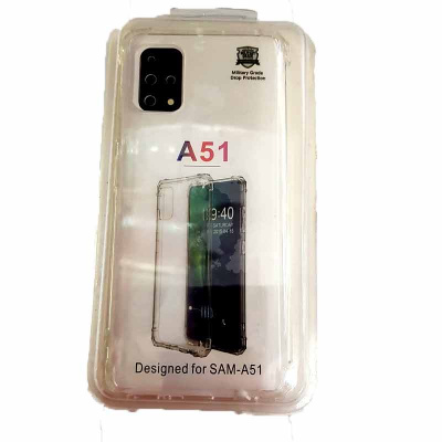 Чехол Samsung Galaxy A51 бампер силикон A51Sams - прозрачный