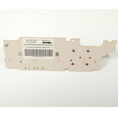 Модуль управления и индикации ПММ Indesit 21501195001 Вид сзади