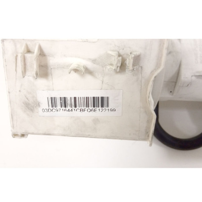 Помпа в сборе с улиткой стиральной машины Samsung DC97-16441C вид 4 с надписью на детали