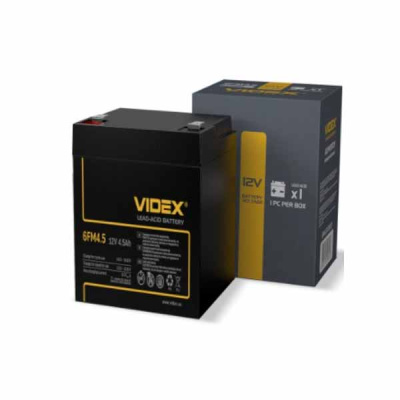 Аккумулятор 6FM4.5 свинцово-кислотный Videx VID-6FM4.5 12В 4500мАч