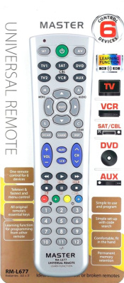 Master RM-L677 програмируемый и обучаемый пульт на 6 устройств