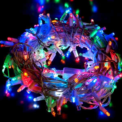 Гирлянда с новым годом нить 160 led RGB 1,5 м - вид 1