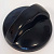 Ручка переключателя мощности нового образца черная, короткая, для бытовых плит Электра 1450 черный