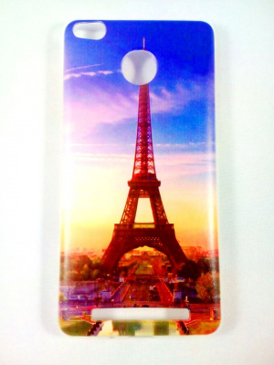 Чехол Xiaomi Redmi 3Pro 3S бампер силикон Эйфелева башня