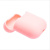 Чехол селиконовый тонкий для кейса Apple AirPods - розовый