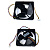 Вентилятор для холодильника LS-ZWF-33-110 DC 12V 2W 2300RPM D-15см, квадрат 12,5см/12,5см, толщ 3,7см