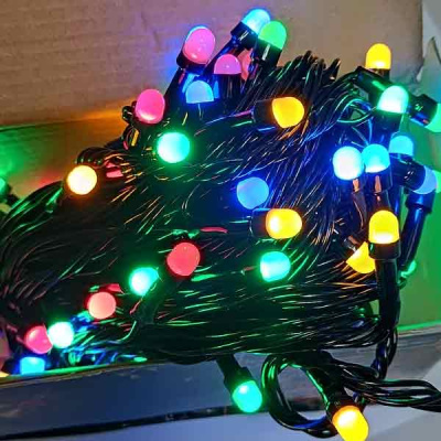 Гирлянда нить 200 led цветная 12 м 90