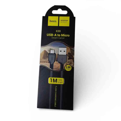 Data кабель USB - MicroUSB 1.0m Силиконовая оплетка X20 Hoco